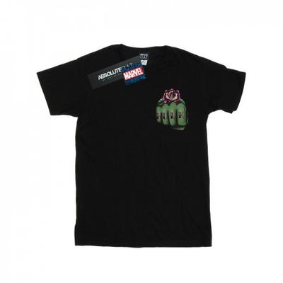 Mens Hulk Tattoo Fist Breast Print T-Shirt