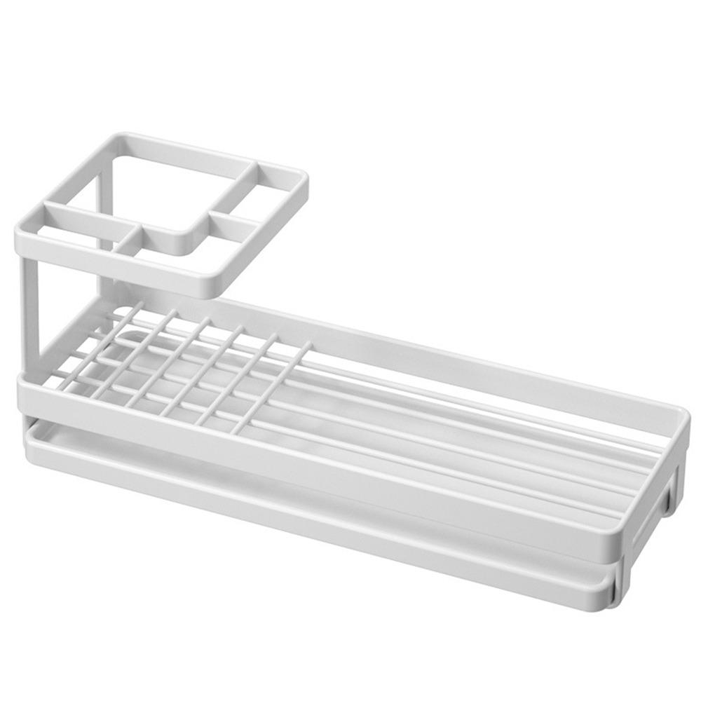 

Сливной стеллаж для хранения косметики Быстросохнущая полка для зубной пасты Прочная полка-органайзер для столешницы Дом White-Style A