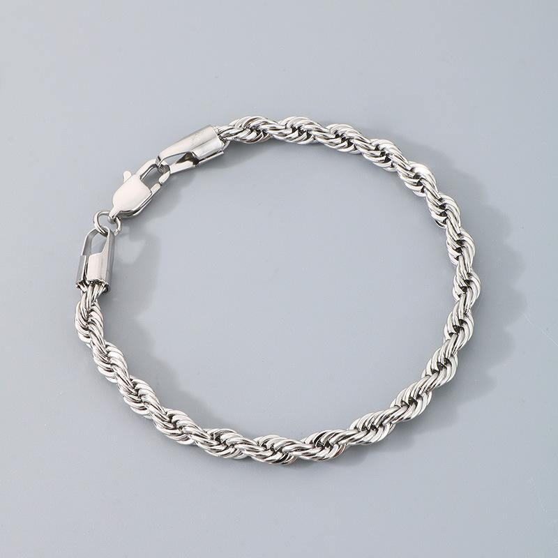 

Элегантные 18-каратным золотом Покрытые 925 пробы Серебро 4 мм Цепочка Браслеты для Мужчин Женщин Простая 20 см Цепочка Браслет Унисекс Вечеринка Украшения серебряный