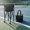 Tennis Ball Pickup Cart Compact with Wheels Sturdy for Coaches