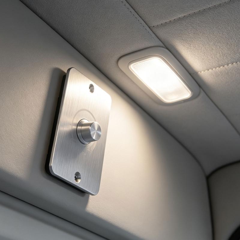 12V Dimmschalter, 60W PWM Dimmschalter Einstellbare Helligkeit für Wohnmobil Marine Boot LED, Halogen, Streifenlicht