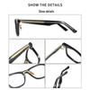 2025 Jimei Acetate Large Frame Eyeglasses NP-752 - High Quality Prescription Glasses for Men & Women