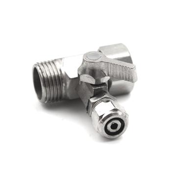 Adaptador Purificador de Filtro de Agua de Alimentación Ro 1/2'' a 3/8'' Válvula de Bola Grifo Seguro