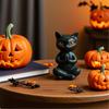 Yoga Cat Halloween Resin Crafts Statue