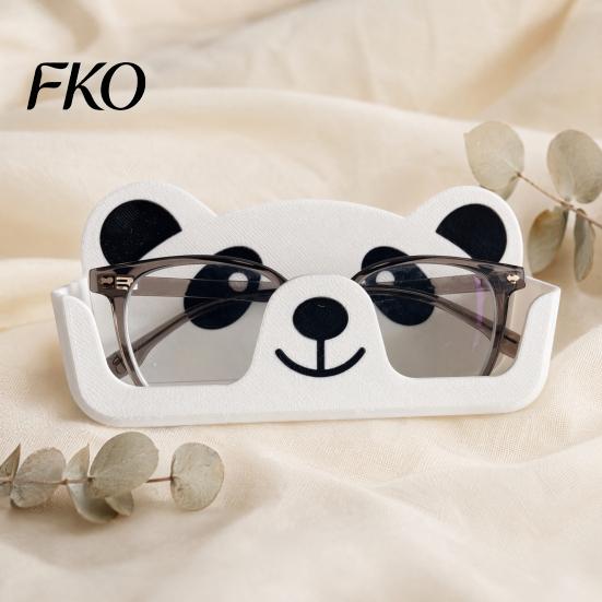 Brillen-Aufbewahrungsbox 3D-gedruckter Panda-Halter, Niedlicher Cartoon-Brillenständer für Schreibtisch-Form-Organizer Nachttisch, Rutschfester Kratzfester Sonnenbrillen-Organizer,