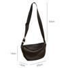 Johnature Simple Solid Color Hobos Genuine Leather Women Bag Natural Soft Real Cowhide Casual Shoulder & Crossbody Bags
