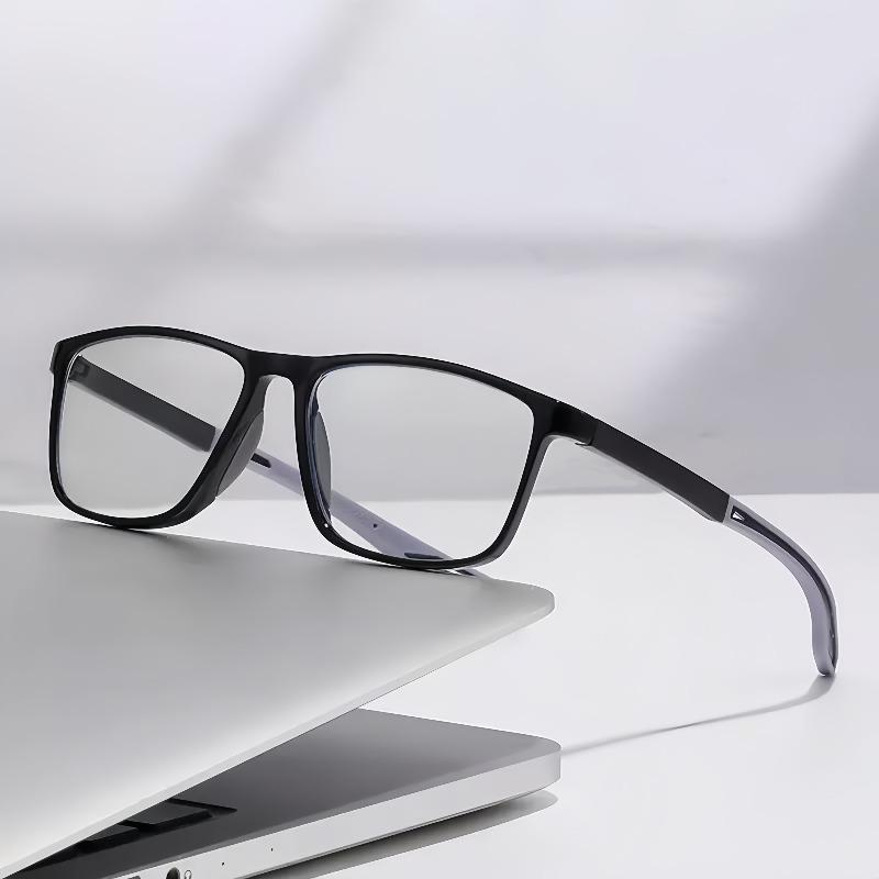 10pcs of ultra light two-color leg rests men's and women's fashionable sports styles anti blue light frame reading glasses