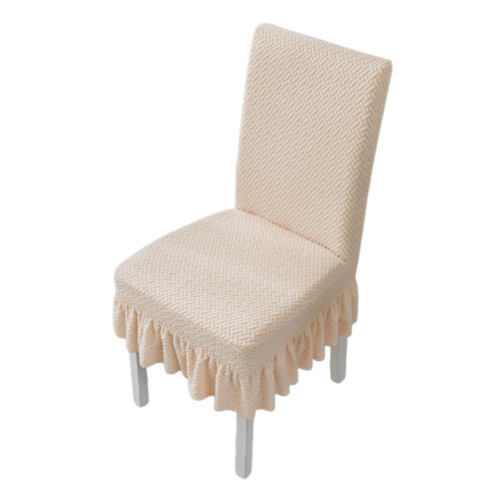 Thickened Seat Cover Elastic Backrest Protector Warm Chair Cover Universal style2 light yellow 950₽