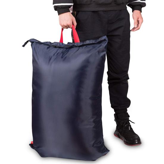 Portable Large Capacity Oxford Clothes Drawstring Clothes Laundry Bag Backpack Sale Goods