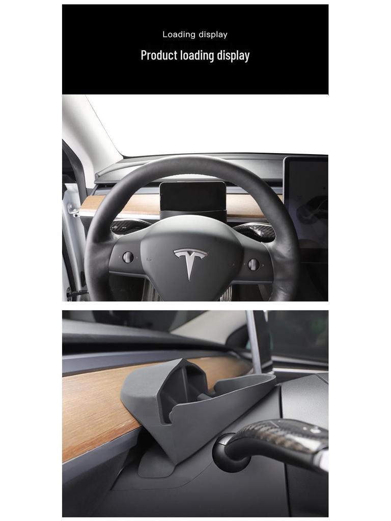 Tesla Model 3/Y Steering Wheel Silicone Phone Holder