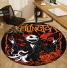 The Nightmare Before Christmas Pattern Round Rug, Indoor/Outdoor Mat, for Picnic, Gameroom, Bedroom, Office, Living Room, Home Decor Carpet, Birthday 