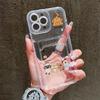 Card Slot Holder Silicone Wallet Pocket Case For Oppo Reno 10 14F 13F 12F Samsung A06 A16 A36 A56 Redmi Note 13 Honor X6A X6B Cover Clear Phone Bumper
