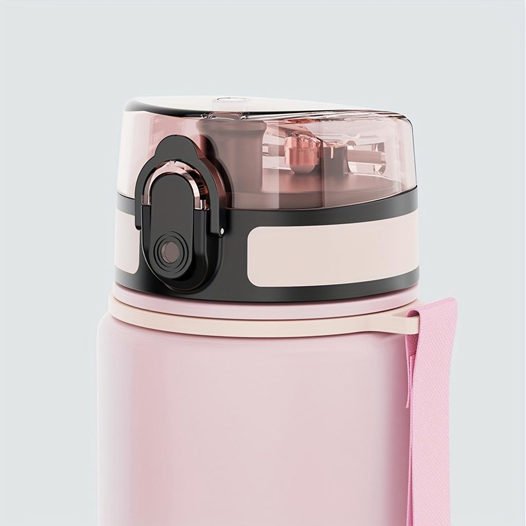 1ks, 500ml/650ml/1000ml přenosná sportovní fitness cestovní láhev na vodu, láhev na vodu, barevné plastové láhve na pití s přechodem