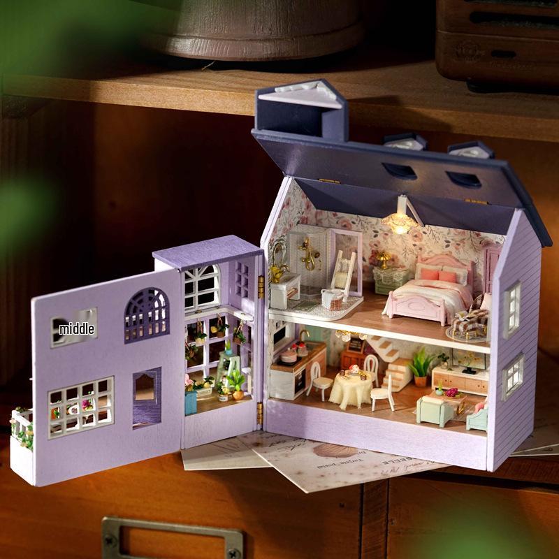 Handmade Mini Manor DIY Kit: Creative Fun House Toy for Kids