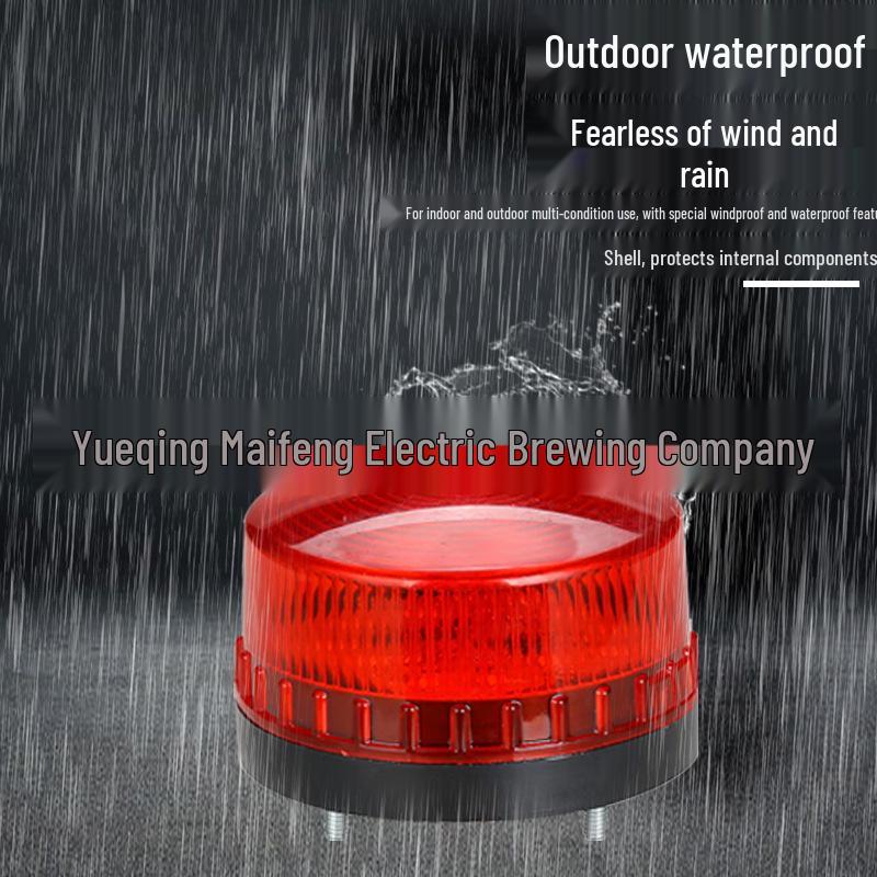LTE-5061 Strobe LED Warning Light: Steady, Flashing, Audible & Silent, Compatible with 12V, 24V, 220V.