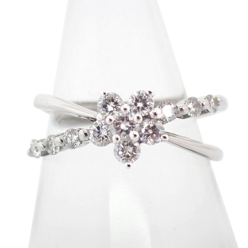 

[Used] Ponte Vecchio/Ponte Vecchio K18WG Diamond Ring/No. 10/g443-79