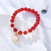 Natural Red Agate Rabbit Bracelet Fashion Women Daily Jewelry Lucky Gift