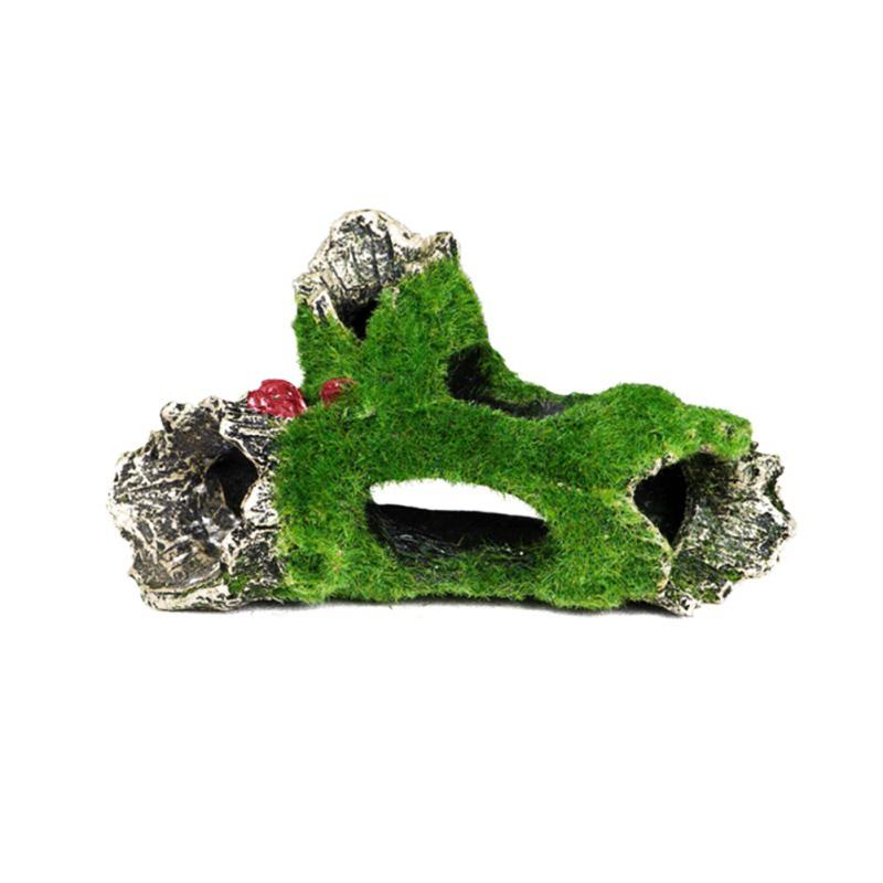 Resin Moss Tree House Fish Shrimp Hiding House Aquarium Fish Tank Decoration Accessories