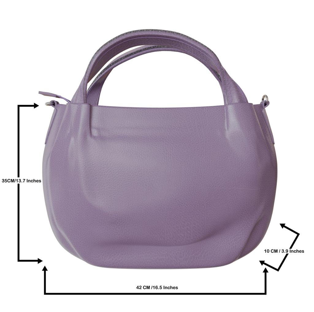 Elegante vegane Damen Handtasche aus Kunstleder mit Umhängefunktion