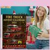 Holiday Rescue Vehicle Countdown Calendar Acrylic Christmas Tree Decor With 24 Surprise Accessories For Gift Exchange