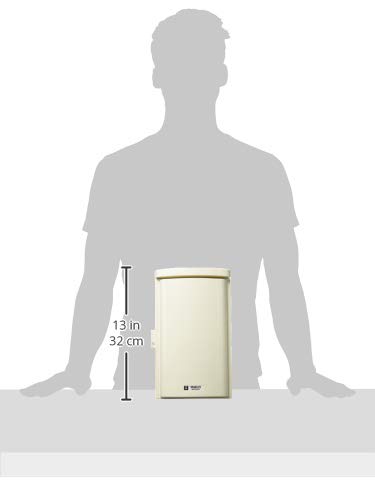 Mirai Industry Plastic Rainproof Box, Wall Box, Type D, Vertical, Integrated Roof, 303 x 189 x 116 mm, Milky White, 1 Piece