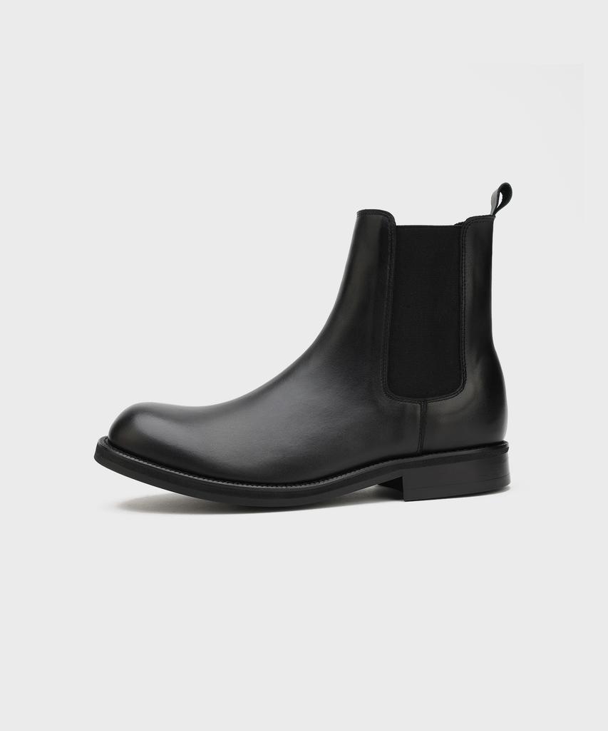 Firenze Atelier [Vibram] All Day Round Toe Chelsea Boots 2600 [Kip Black]