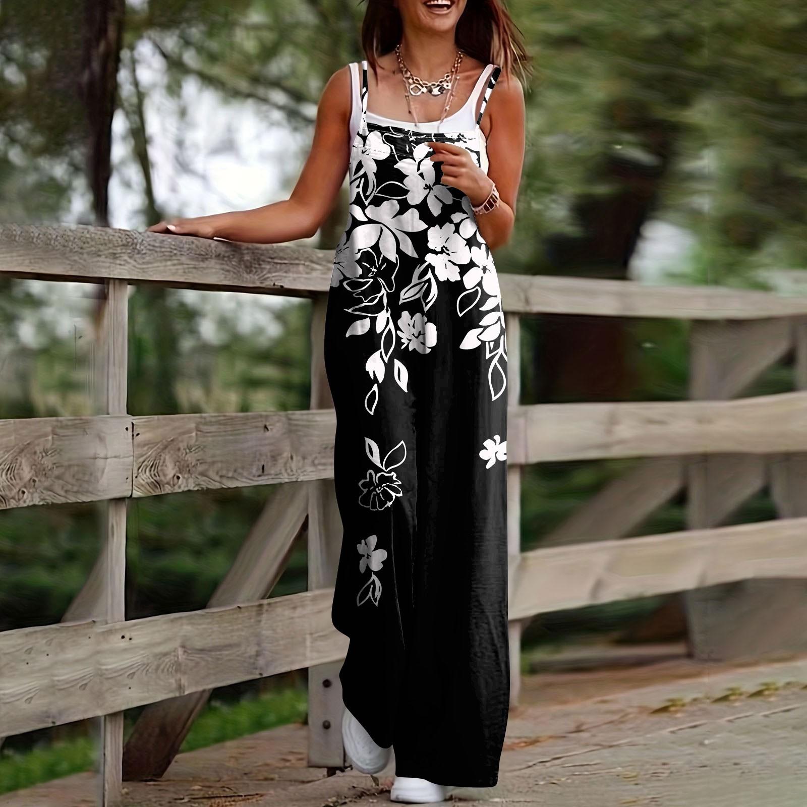 

Женские повседневные комбинезоны, комбинезоны с регулируемыми бретелями, летние без рукавов, милые удобные комбинезоны с карманом XL