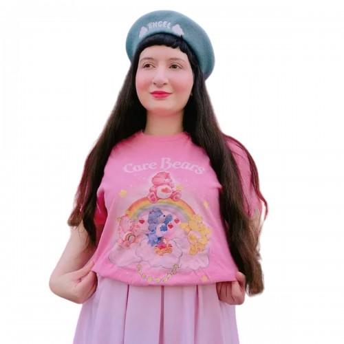 Care Bears Unisex Adult Rainbow Cloud Vintage Wash T-Shirt