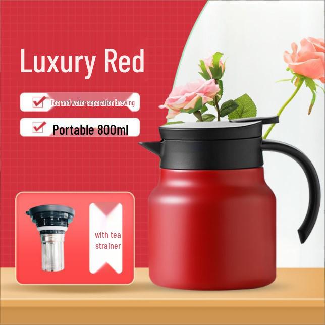 Stainless Steel Vacuum Insulated Kettle for Tea - Ideal for Home or Office