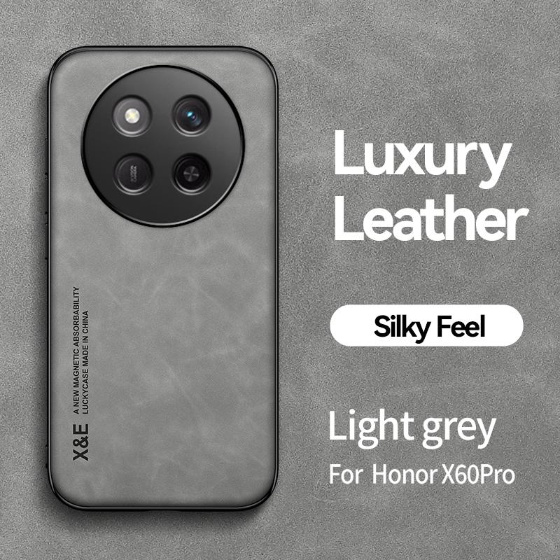 Magnetic Suede Leather Case For Honor Magic7 Lite Magic7Lite 5G Shockproof Matte Silicone Soft Case Cover