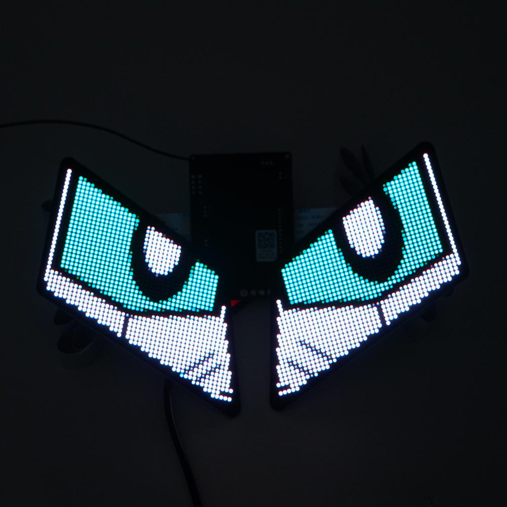 Most Popular Car Led Headlight controlled by phone LED app Screen Angel Eye Devil Panel 5V RGB Eye I3K0