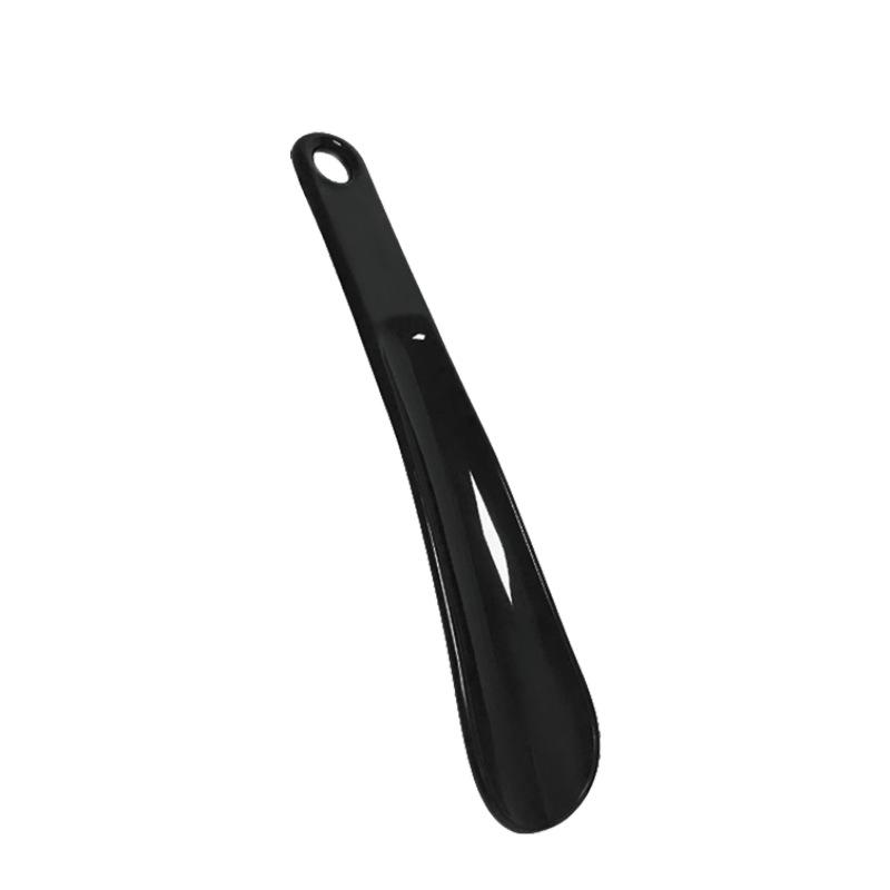 Compact 25cm Black Plastic Shoehorn - Portable & Easy To Use Shoe Lifter