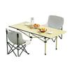 High-Back Portable Moon Chair and Folding Table Set for Camping and Picnic