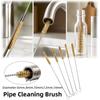 5pcs Test Tube Cleaning Brass Cylinder Wire Tube Pipe Cleaning Brush Cleaning Tool  Rust Removal