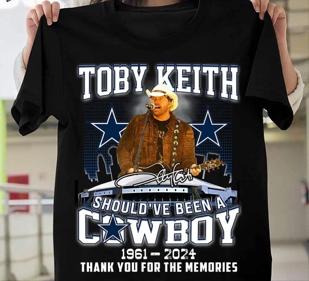Toby Keith Thank For The Memories Cotton Black Full Size Unisex Shirt TR365