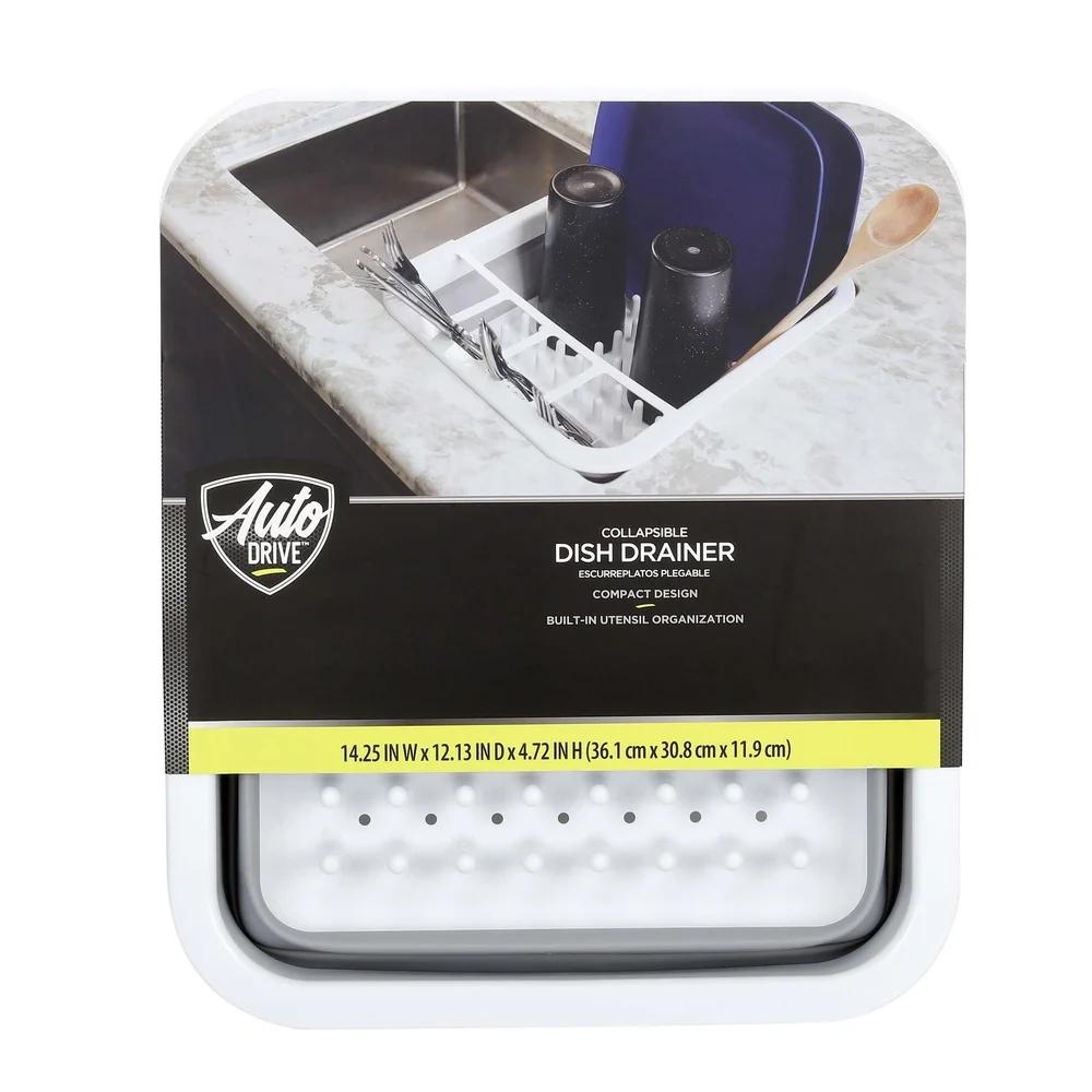 

Collapsible RV Dish Drainer Thermoplastic Rubber Lightweight Space Saving Dishwasher Safe Foldable Utensil Organizer Camping United States