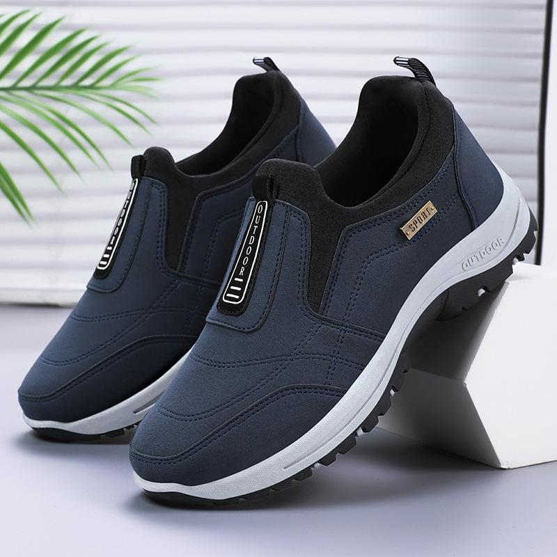 Men's Shoes Summer New Solid Color Versatile Single Shoes Hiking Shoes Soft Sole Casual Walking Shoes