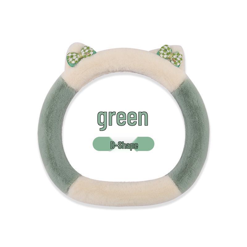 2023 Elegant Knot Kitten Plush Steering Wheel Cover