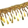 1M Fringe Tassel Lace Gold Silver Laser Sequins Ribbon Wedding Party Dancing Dress Decoration Pendant Sewing Fabric Accessories