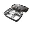 Multi-Compartment Stainless Steel Bento Box - No Flavor Mixing, Microwave Safe, Ideal for Students and Office Workers, Portable Lunch Solution
