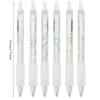 Small Flowers Gel Pen 6pcs Set Quick Dry Glue Pen Black Ink Retractable Ballpoint Pen Writing Stationery Party Gift