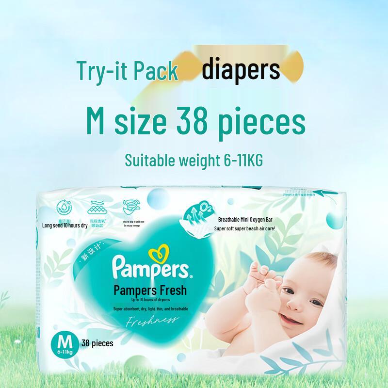 Pampers Fresh Breathe Pro Mini Diapers