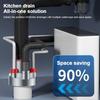 Anti Odor Sink Drain Pipe Adapter 4 In 1 Multifunctional Dishwasher Water Pipe Connector Sealing Ring Drainage Water Pipe Joint