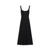 Pure Desire Sexy Suspender Vest Skirt Temperament Black Dress Women's French Design Feeling Waist and Thin Long Skirt Summer