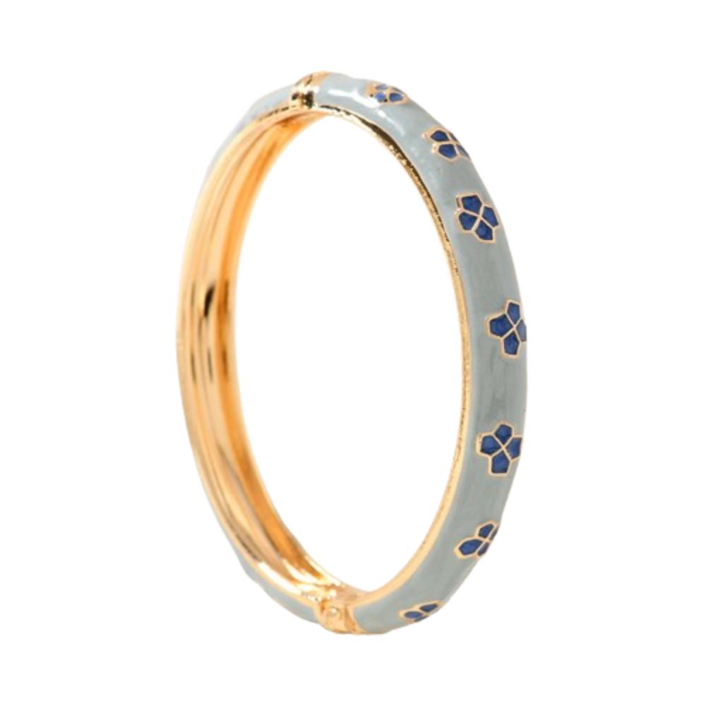 Enamel Vintage Cloisonne Bangle Traditional Women's Hand Bracelet Hollow Out Flower Bangle  Woman