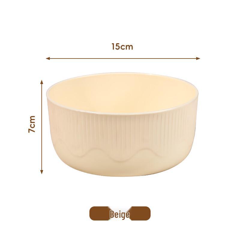 ZISIZ Nordic Enamel Rice Water Ripple Bowl Set