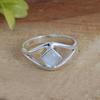 Rainbow Moonstone Gemstone Ring, Solid 925 Sterling Silver Ring, Designer Ring, Birthstone Ring