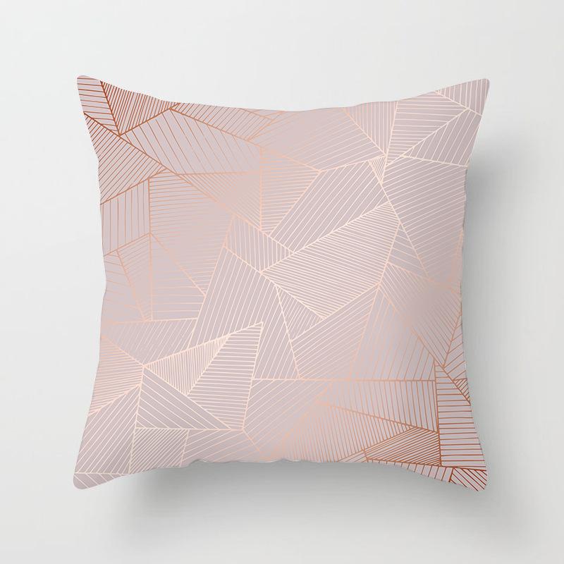 New Rose Gold Pink Peach Skin Pillow Cover Home Sofa Pillow Cushion Cover