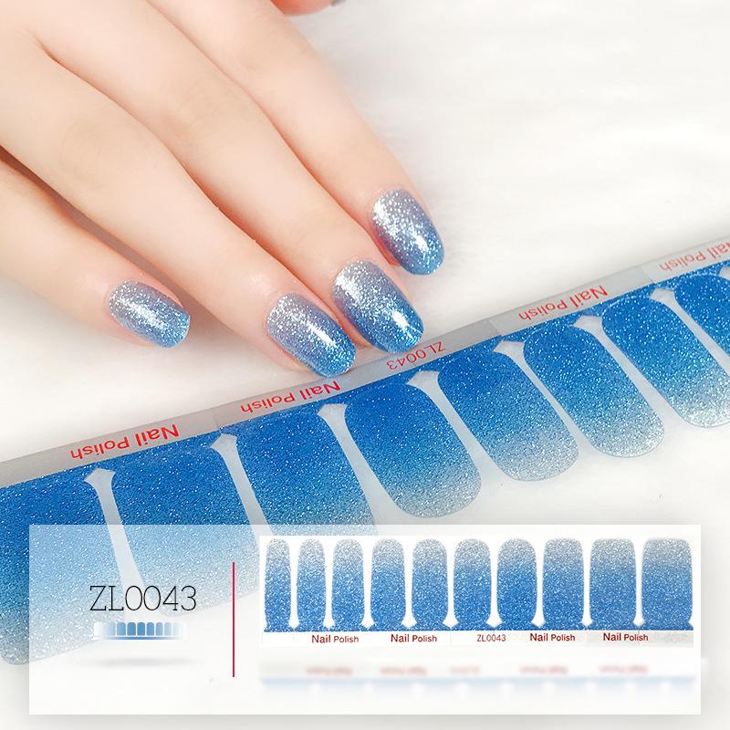 Film o lakierze do paznokci Beauty Nail Polish 20 naklejek do zdobienia paznokci Nowe naklejki na paznokcie w odcieniu różu cebulowego Naklejki do zdobienia paznokci