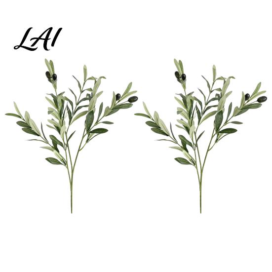 Elegantes Heimornament Äste Künstliche Oliven für Vase Künstliche Baumäste DIY Fake Dekorative Blätter Veranstaltungsdekorationen Pflanzen Realistisches Grün